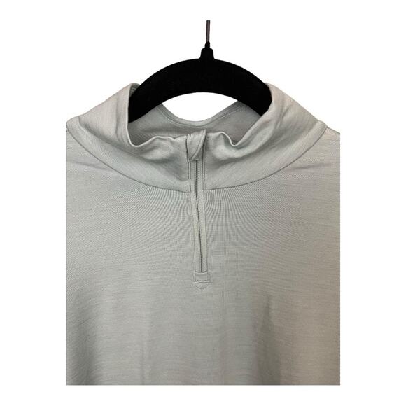 Allbirds Merino Wool Blend Natural Run Mid Layer Quarter Zip Pullover in Green - Picture 3 of 10